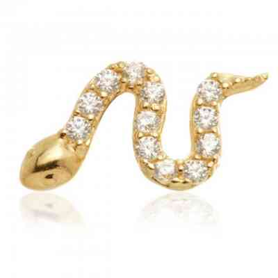 14KT JEWELLED SNAKE